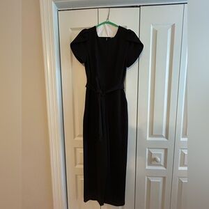 Calvin Klein black belted jumpsuit